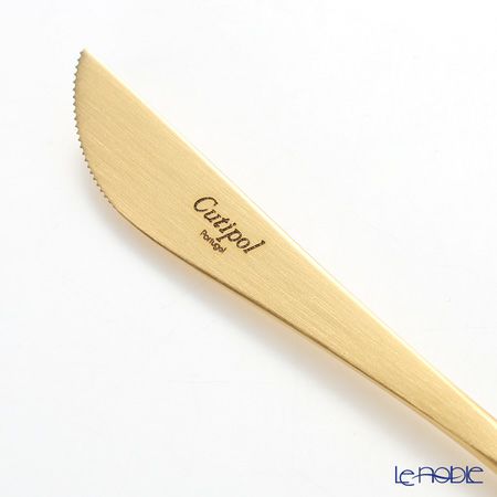 クチポール ゴア GOA ホワイト／ゴールド デザートナイフ 20cm マット仕上げ