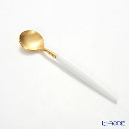 クチポール ゴア GOA ホワイト／ゴールド モカ／エスプレッソスプーン 10.5cm マット仕上げ