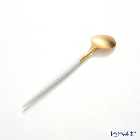 クチポール ゴア GOA ホワイト／ゴールド モカ／エスプレッソスプーン 10.5cm マット仕上げ