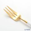 クチポール ゴア GOA ホワイト／ゴールド ペストリーフォーク／ケーキフォーク 17cm マット仕上げ