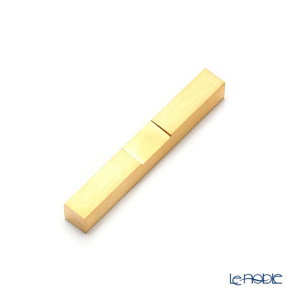 クチポール ゴア GOA ホワイト／ゴールド 箸+箸置セット 22cm マット仕上げ