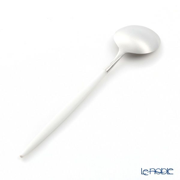 クチポール ゴア GOA ホワイト／シルバー テーブルスプーン 21cm マット仕上げ