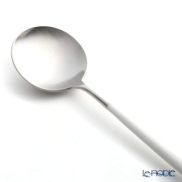 クチポール ゴア GOA ホワイト／シルバー テーブルスプーン 21cm マット仕上げ