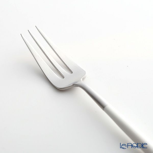 クチポール ゴア GOA ホワイト／シルバー ペストリーフォーク／ケーキフォーク 17cm マット仕上げ