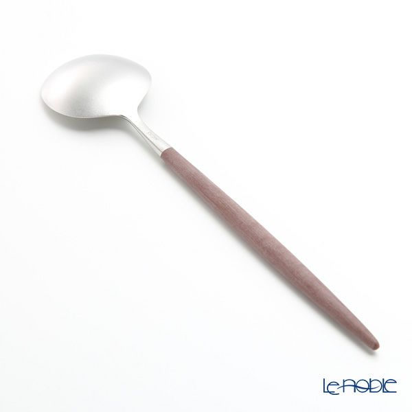 クチポール ゴア GOA ブラウン／シルバー デザートスプーン 18cm マット仕上げ