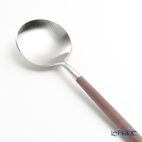クチポール ゴア GOA ブラウン／シルバー デザートスプーン 18cm マット仕上げ