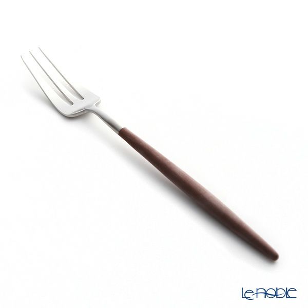 クチポール ゴア GOA ブラウン／シルバー ペストリーフォーク／ケーキフォーク 17cm マット仕上げ