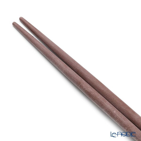 クチポール ゴア GOA ブラウン／シルバー 箸+箸置セット 22cm マット仕上げ