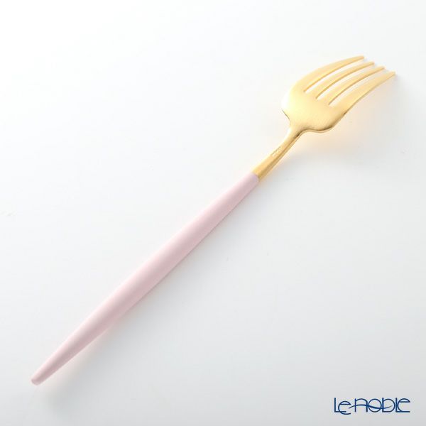 クチポール ゴア GOA ピンク／ゴールド テーブルフォーク 21.5cm マット仕上げ