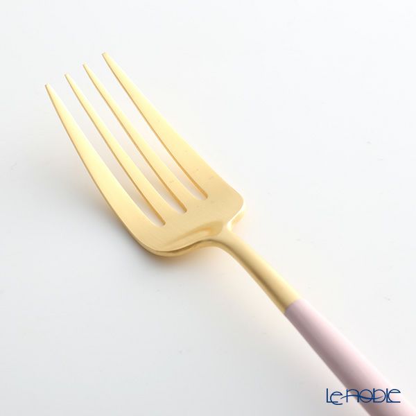クチポール ゴア GOA ピンク／ゴールド テーブルフォーク 21.5cm マット仕上げ