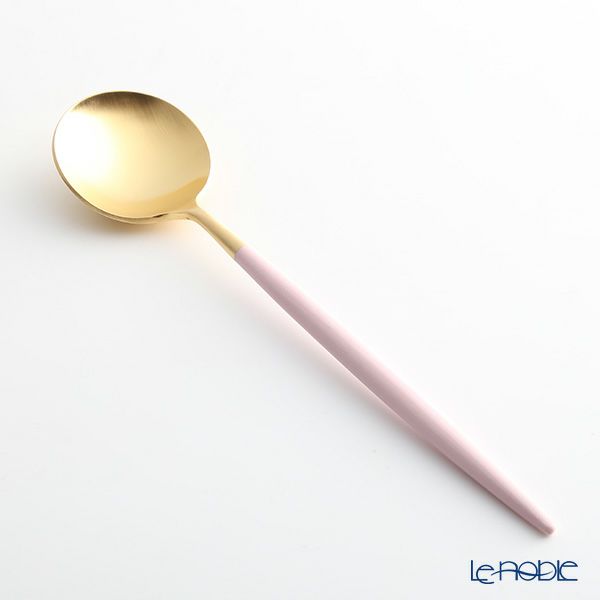 クチポール ゴア GOA ピンク／ゴールド デザートスプーン 18cm マット