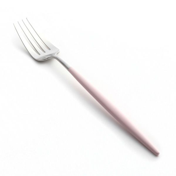 クチポール ゴア GOA ピンク／シルバー テーブルフォーク 21.5cm マット仕上げ