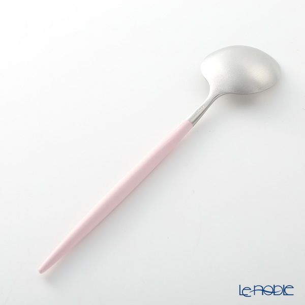 クチポール ゴア GOA ピンク／シルバー デザートスプーン 18cm マット仕上げ