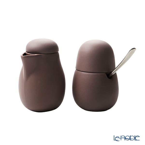 VIVA Scandinavia ビバ スカンジナビア NINA ニーナ シュガー130ml ＆ クリーマー200ml スプーン付 セット パウダーブラウン V79462