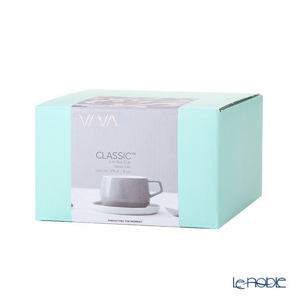 VIVA Scandinavia ビバ スカンジナビア CLASSIC Ella クラシック エラ ティーカップ＆ソーサー 250ml ストーム（グレイ） V79748