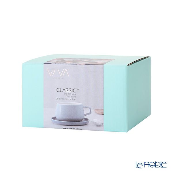 VIVA Scandinavia ビバ スカンジナビア CLASSIC Ella クラシック エラ ティーカップ＆ソーサー 250ml ヘイジーブルー（ペールブルー） V79763