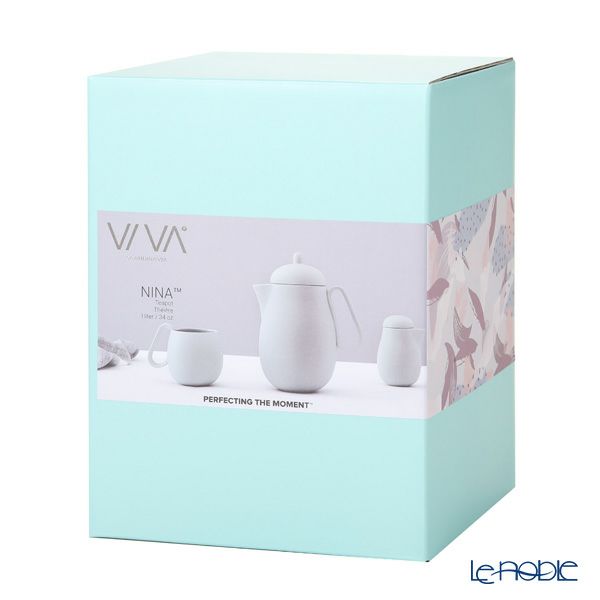 VIVA Scandinavia ビバ スカンジナビア NINA ニーナ ティーポット ストレーナー付 ペールブルー 1L V79846