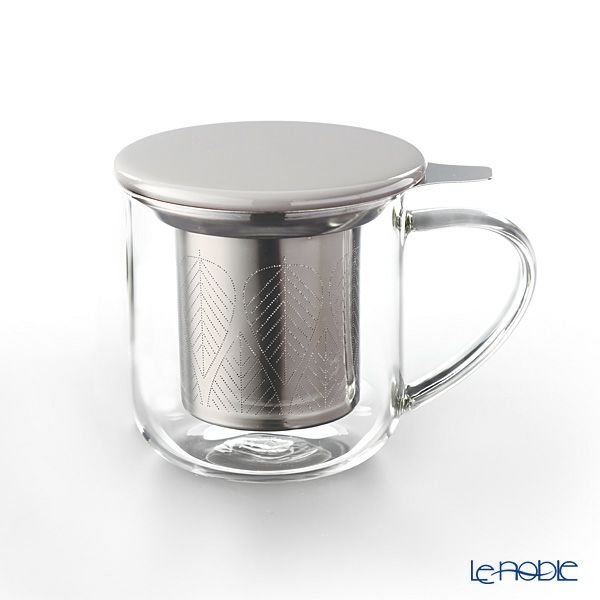 VIVA Scandinavia ビバ スカンジナビア MINIMA ミニマ EVA こし器付ガラス製マグ（グレイ） 450ml