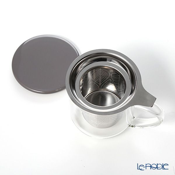 VIVA Scandinavia ビバ スカンジナビア MINIMA ミニマ EVA こし器付ガラス製マグ（グレイ） 450ml