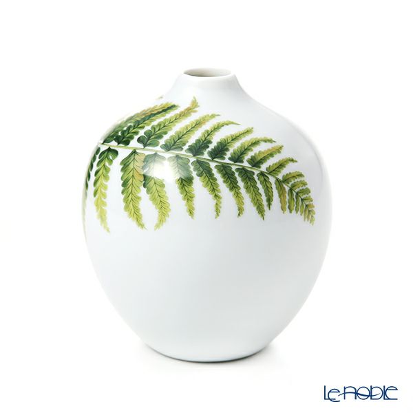 ロイヤルコペンハーゲン（Royal Copenhagen） スプリングコレクション ベース 花瓶 Fern シダ H13cm 1252033／1051094 2020