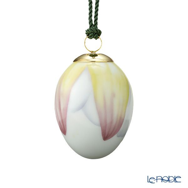 ロイヤルコペンハーゲン（Royal Copenhagen） スプリングコレクション 2023 イースターエッグ ウォーターリリー ペタル -花びら-H6cm 1066075 ※画像の紐のお色は一例※