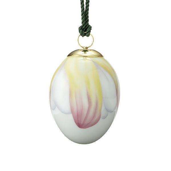 ロイヤルコペンハーゲン（Royal Copenhagen） スプリングコレクション 2023 イースターエッグ ウォーターリリー ペタル -花びら-H6cm 1066075 ※画像の紐のお色は一例※