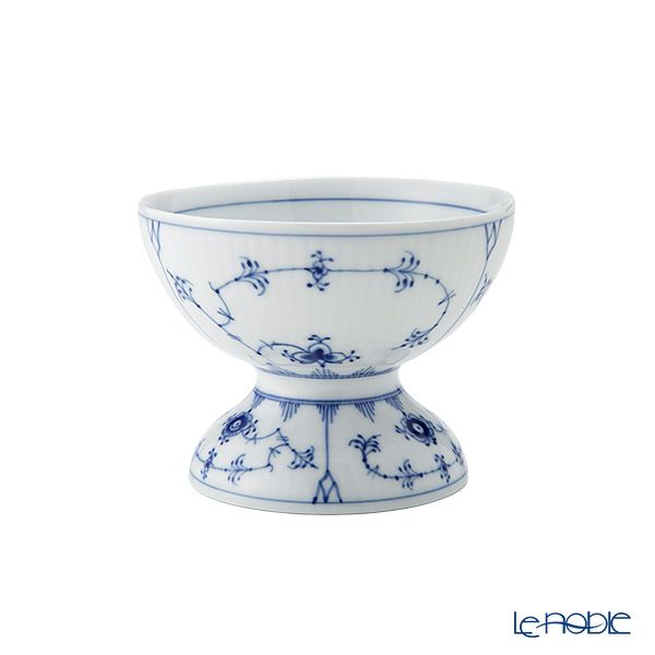 ロイヤルコペンハーゲン（Royal Copenhagen） ブルー フルーテッド プレイン ボウル 足つき 10×8cm