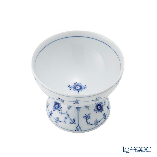 ロイヤルコペンハーゲン（Royal Copenhagen） ブルー フルーテッド プレイン ボウル 足つき 10×8cm