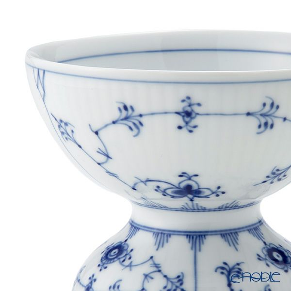 ロイヤルコペンハーゲン（Royal Copenhagen） ブルー フルーテッド プレイン ボウル 足つき 10×8cm