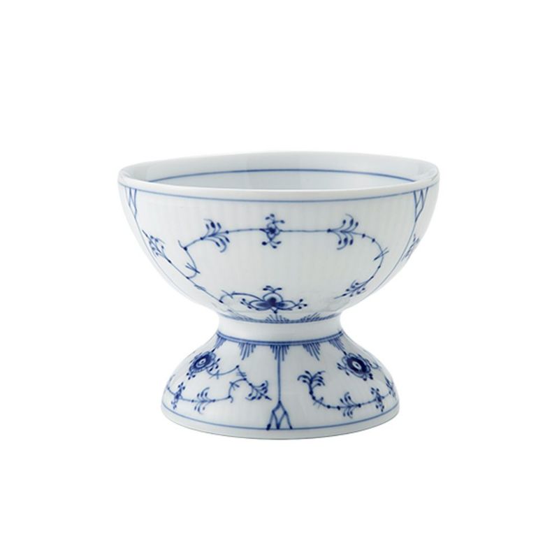 ロイヤルコペンハーゲン（Royal Copenhagen） ブルー フルーテッド プレイン ボウル 足つき 10×8cm
