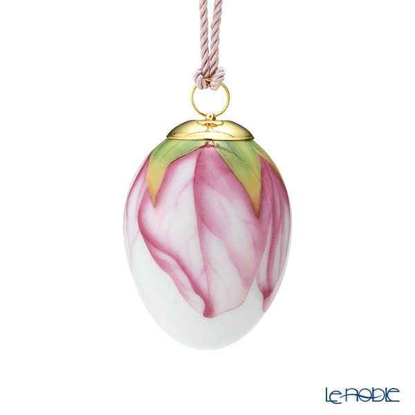 ロイヤルコペンハーゲン（Royal Copenhagen）スプリングコレクション 2024 イースターエッグ アップルブロッサム ペタル H6cm 1071646 ※画像の紐のお色は一例※