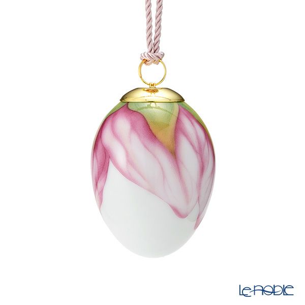 ロイヤルコペンハーゲン（Royal Copenhagen）スプリングコレクション 2024 イースターエッグ アップルブロッサム ペタル H6cm 1071646 ※画像の紐のお色は一例※