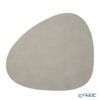 LIND DNA リンド ディーエヌエー カーブ プレイスマット 37×44cm ライトグレイ リサイクルレザー製 981162