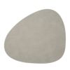 LIND DNA リンド ディーエヌエー カーブ プレイスマット 37×44cm ライトグレイ リサイクルレザー製 981162