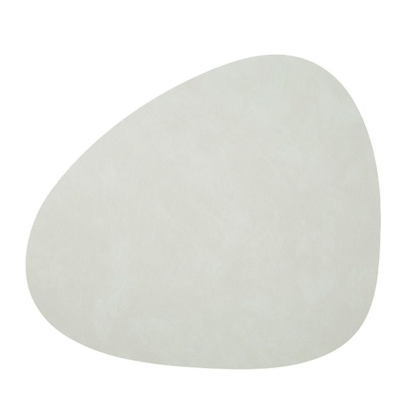 LIND DNA リンド ディーエヌエー カーブ プレイスマット 37×44cm メタリック リサイクルレザー製 981901