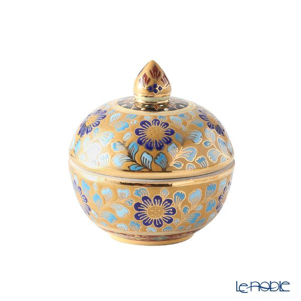 ブランベンジャロン工房 小物入れ チャクリーメタリックイエロー