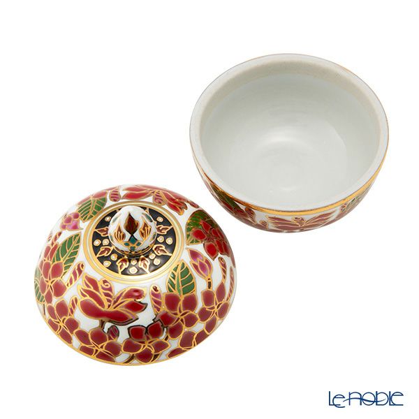 ブランベンジャロン工房 小物入れ ＆ ミニプレート3枚 セット プルメリアレッド【化粧箱入】