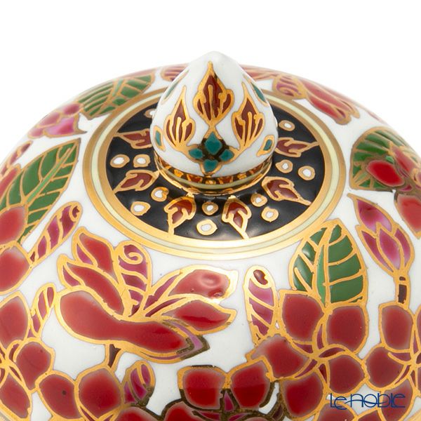 ブランベンジャロン工房 小物入れ ＆ ミニプレート3枚 セット プルメリアレッド【化粧箱入】