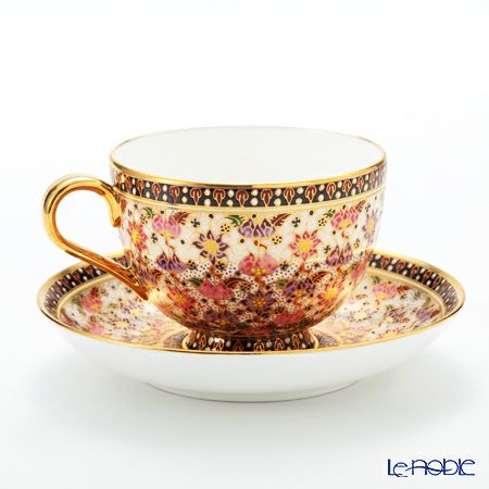 ブランベンジャロン工房 ロータスフラワー多彩 ティーカップ＆ソーサー