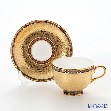 ブランベンジャロン工房 チャクリーマットゴールド ティーカップ＆ソーサー