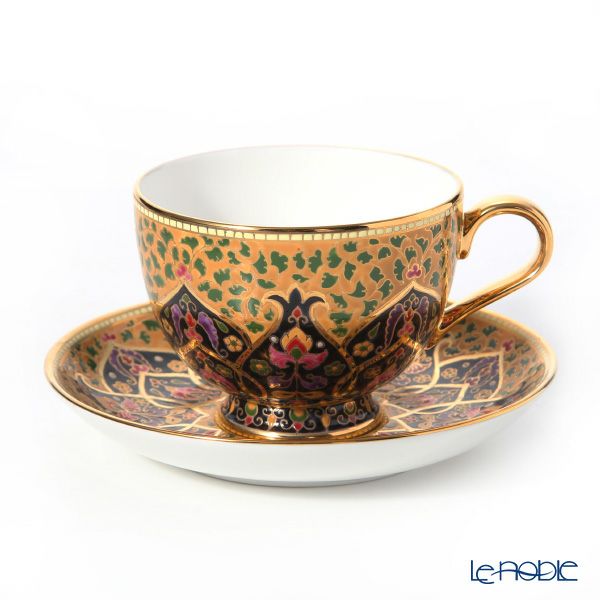 ブランベンジャロン工房 ティーカップ＆ソーサー ブラックポメグラニット