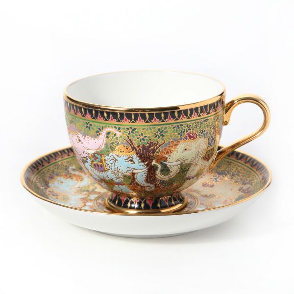 ブランベンジャロン工房 ティーカップ＆ソーサー タイエレファント