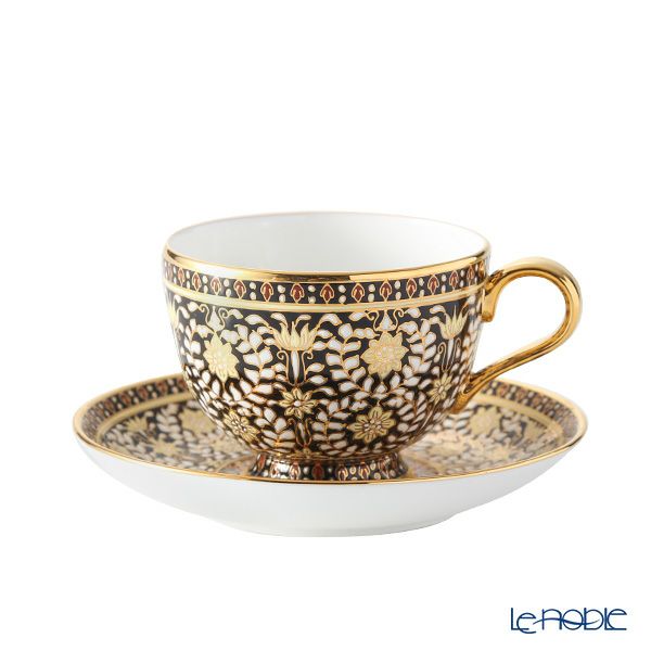 ブランベンジャロン工房 ティーカップ＆ソーサー カニェンブラック