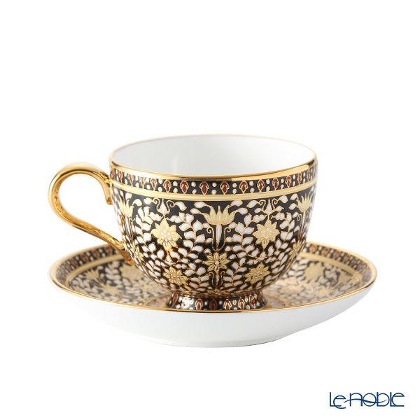 ブランベンジャロン工房 ティーカップ＆ソーサー カニェンブラック