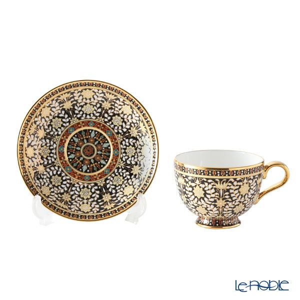 ブランベンジャロン工房 ティーカップ＆ソーサー カニェンブラック