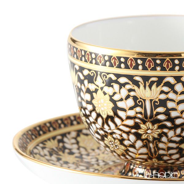 ブランベンジャロン工房 ティーカップ＆ソーサー カニェンブラック