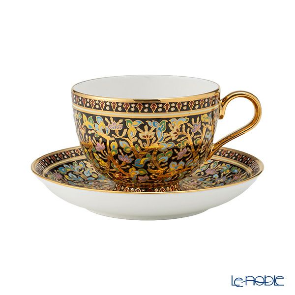 ブランベンジャロン工房 ジントン／ブラック ティーカップ＆ソーサー