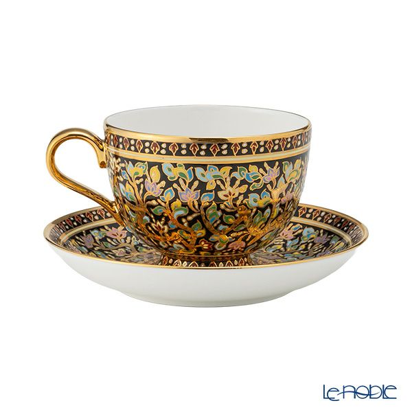 ブランベンジャロン工房 ジントン／ブラック ティーカップ＆ソーサー