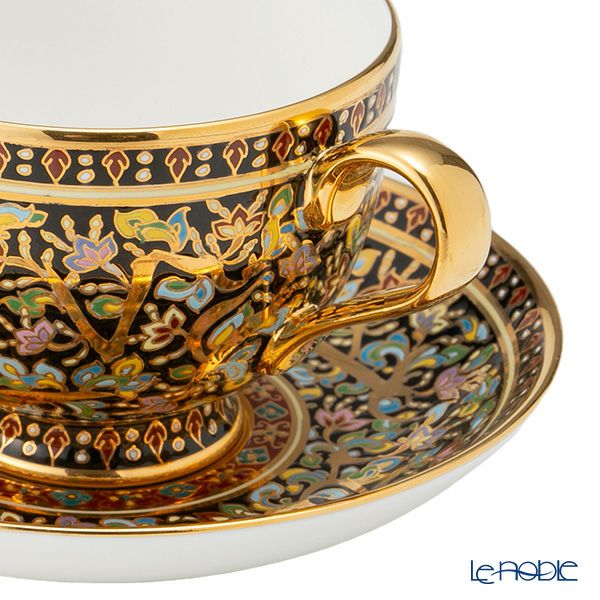 ブランベンジャロン工房 ジントン／ブラック ティーカップ＆ソーサー