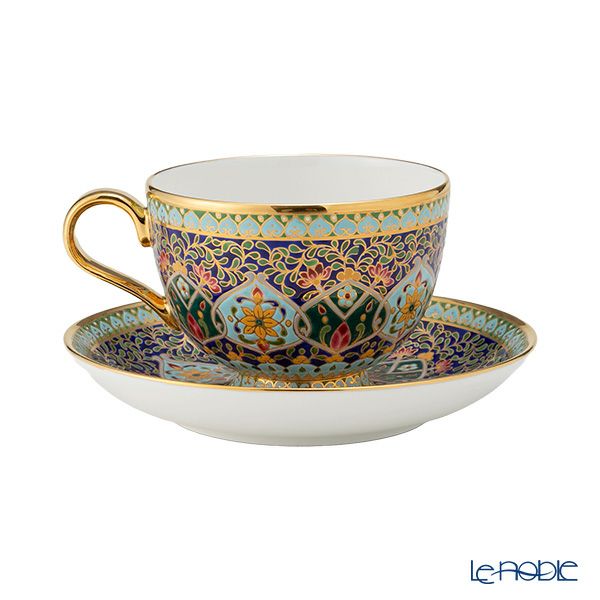 ブランベンジャロン工房 ブルーポメグラニット ティーカップ＆ソーサー